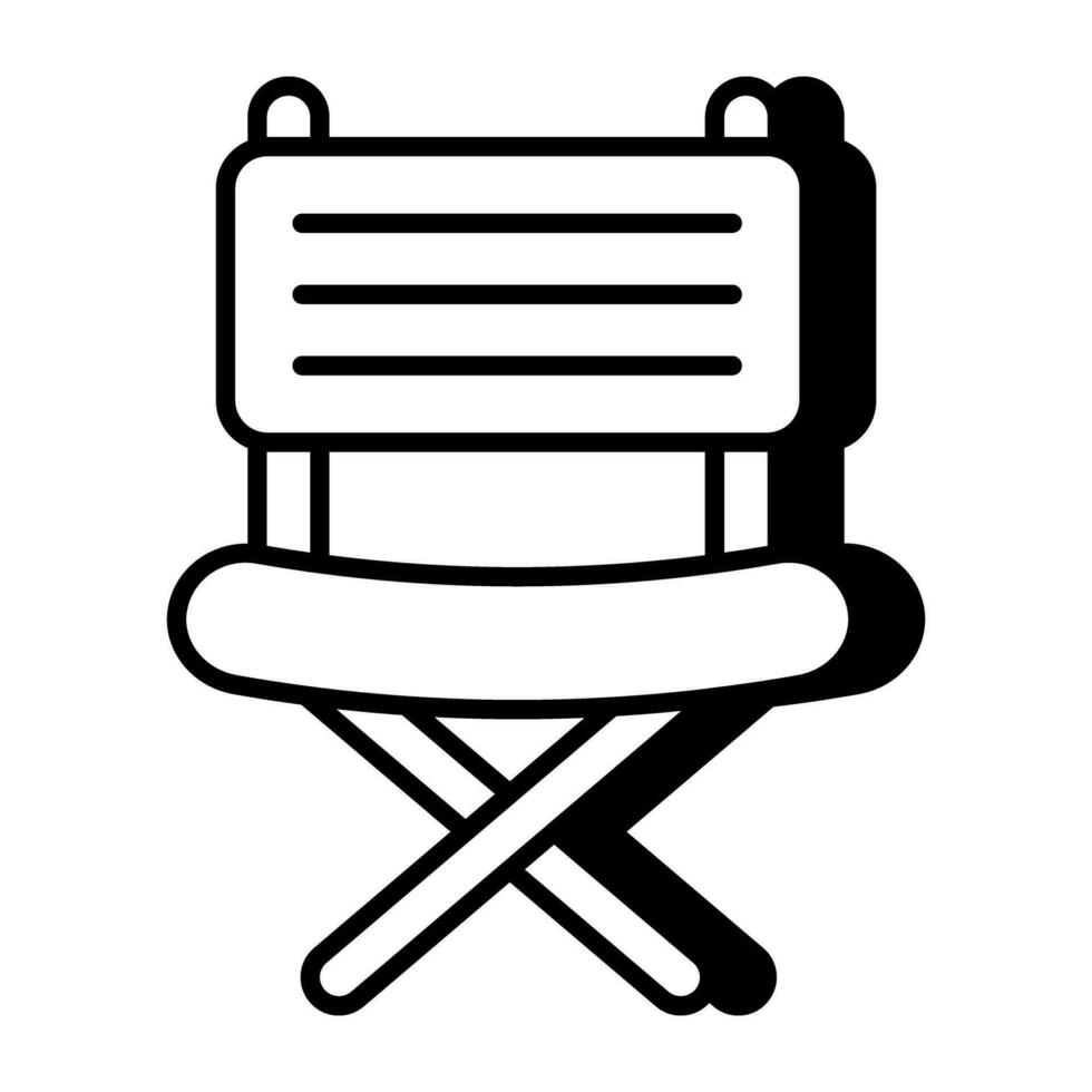 Prämie herunterladen Symbol von falten Stuhl vektor
