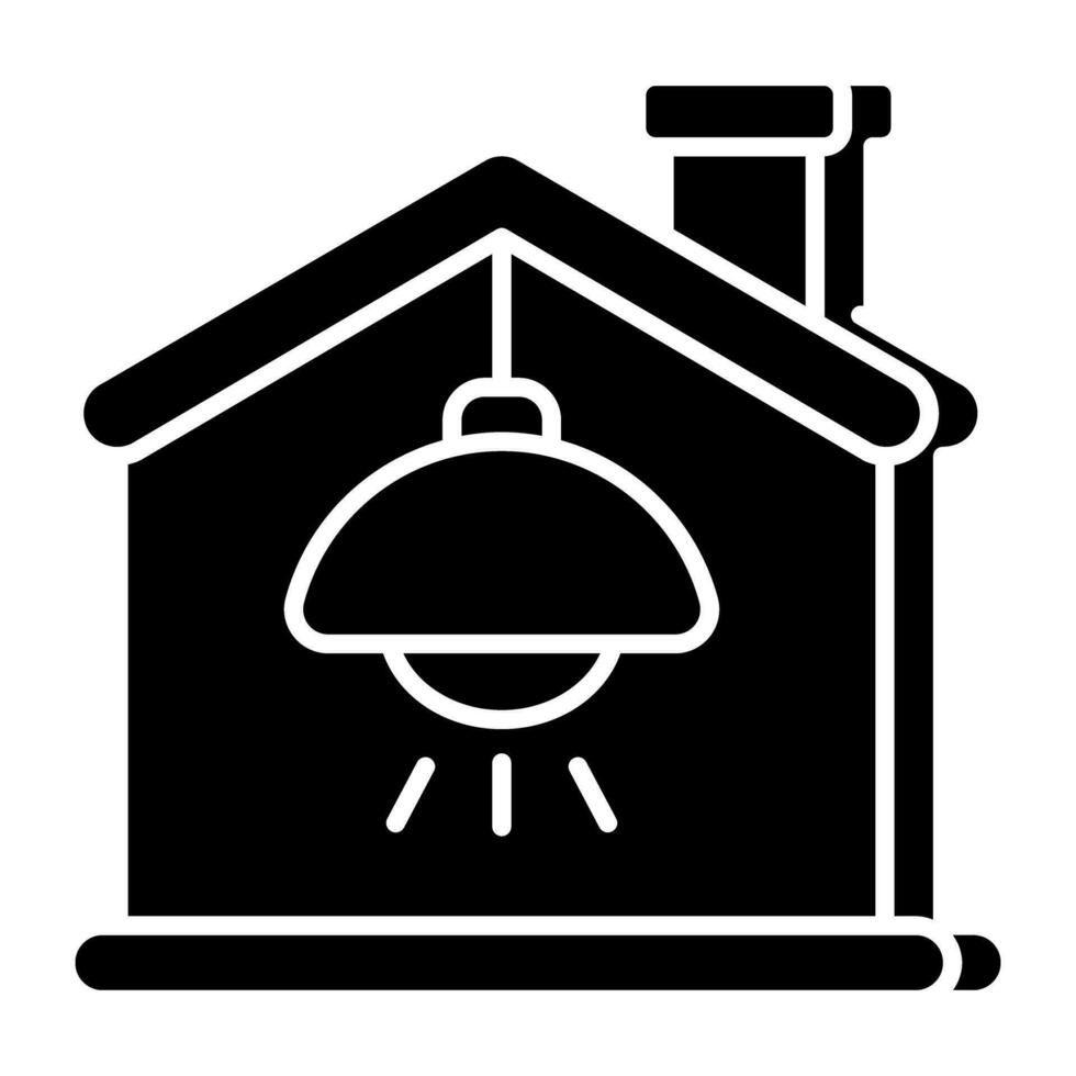 ein modern Design Symbol von Decke Lampe vektor