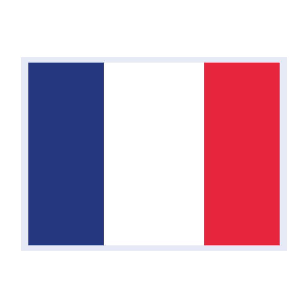 Patriotismus der französischen Flagge vektor