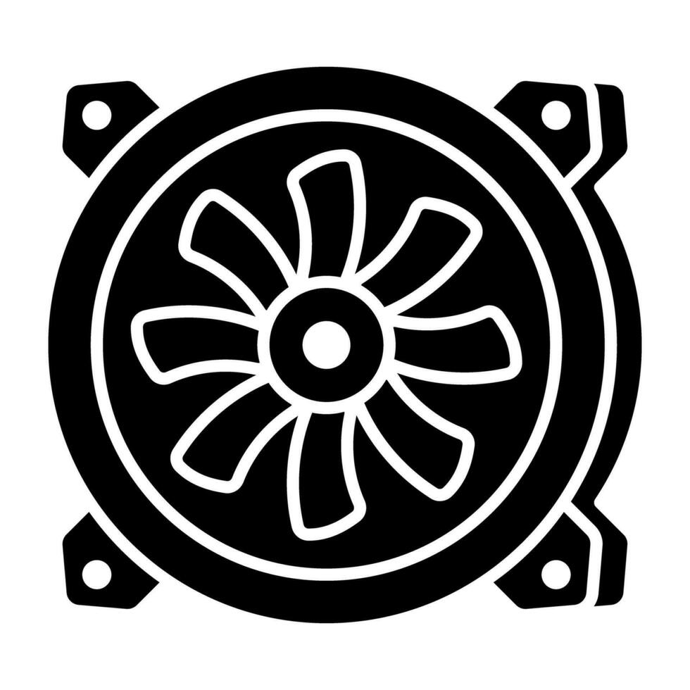 modern Design Symbol von Computer Ventilator vektor