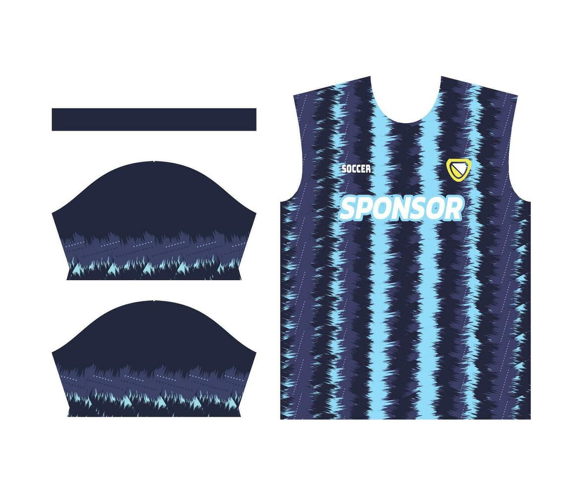 bunt Sport Jersey Design zum Sublimation oder Fußball Kit Design zum Sublimation vektor