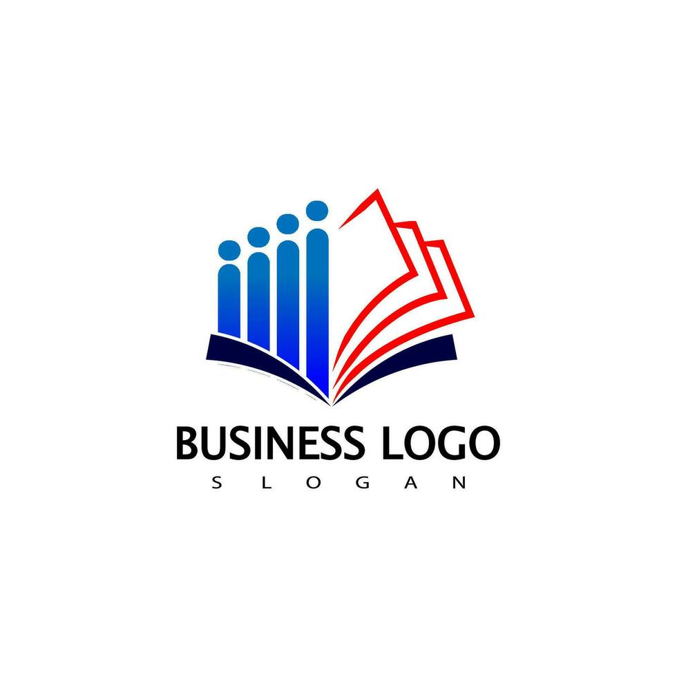 företag utbildning logotyp. finansiera utbildning logotyp design vektor