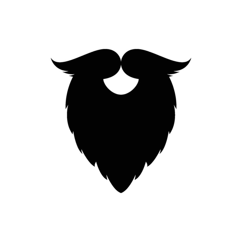Bart und Schnurrbart Vektor Illustration auf Weiß Hintergrund