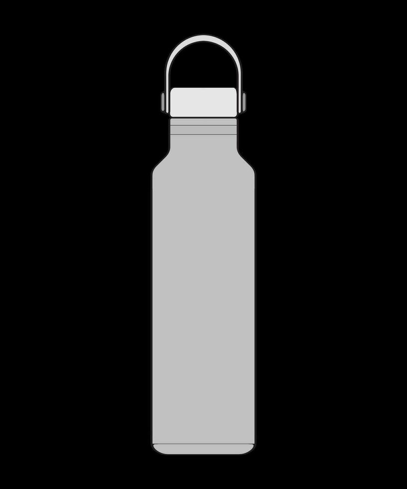 Färbung von Becher Flasche Gliederung Zeichnung Vektor, Becher Flasche im ein skizzieren Stil, Becher Flasche Ausbildung Vorlage Umriss, Vektor Illustration.