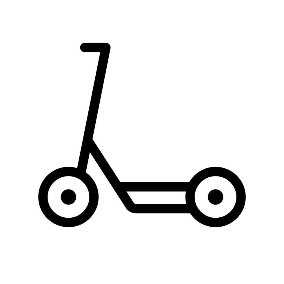 elektrisch Kickboard Symbol. elektrisch Roller. Vektor. vektor