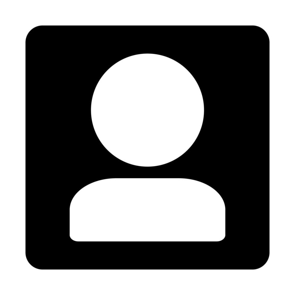 Person Box Symbol. Benutzer Symbol. Vektor. vektor