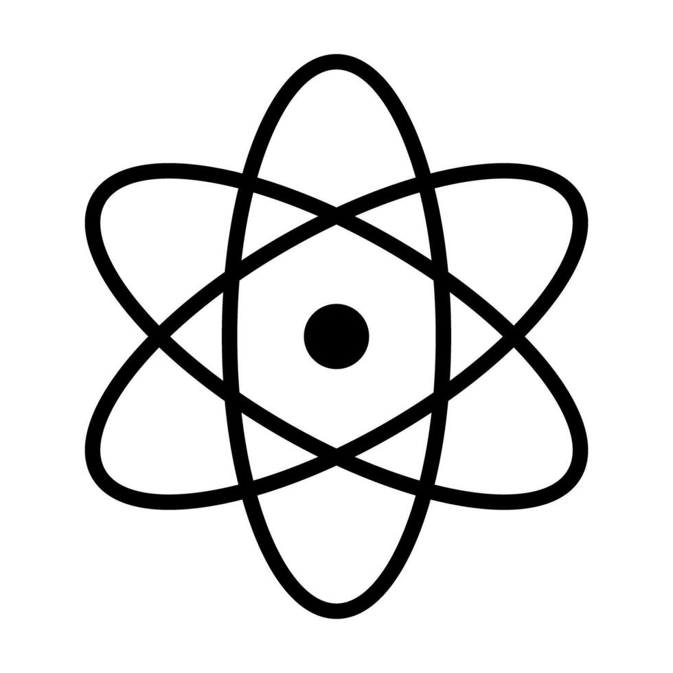 kärna och orbital elektroner. atom. vektor. vektor