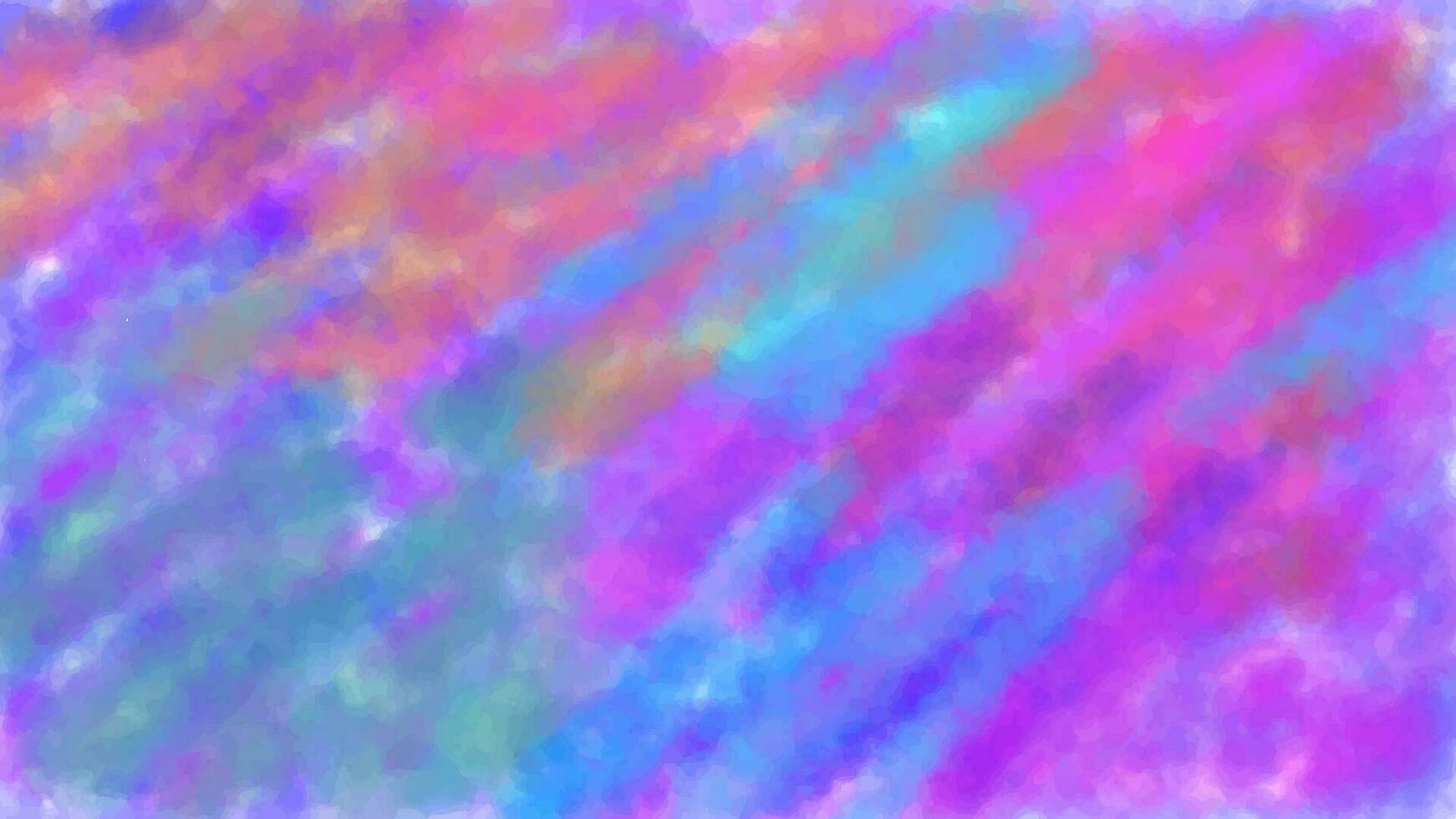 abstrakt bunt Hintergrund im das bilden von Dunst, mehrfarbig Rauch. Vektor. gesättigt Farben. hd Format Proportionen. horizontal Layout. blau-violett-rot-orange Flecken und Schlaganfälle von Farbe vektor