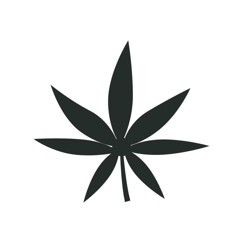 marijuana blad ikon vektor design illustration cannabis symbol