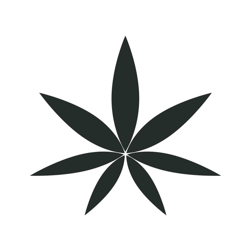 marijuana blad ikon vektor design illustration cannabis symbol