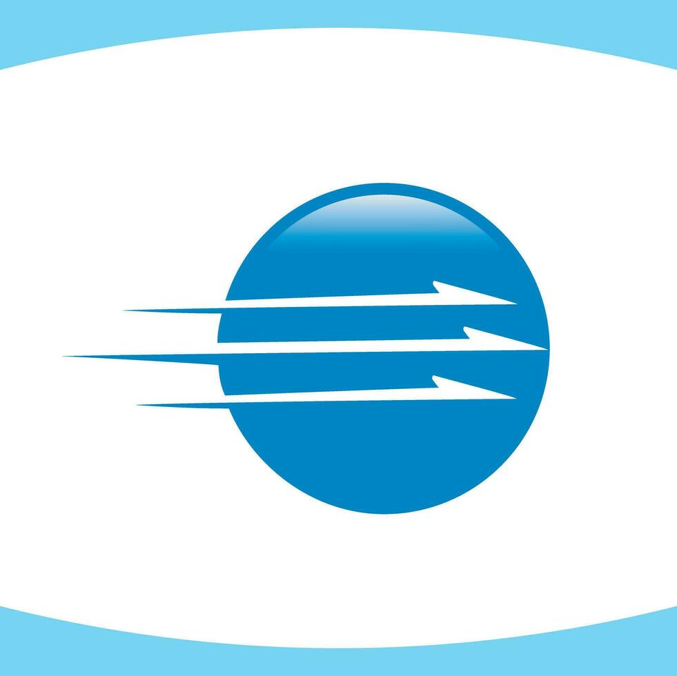 Fluggesellschaften Flugzeug abstrakt im Bewegung Logo vektor