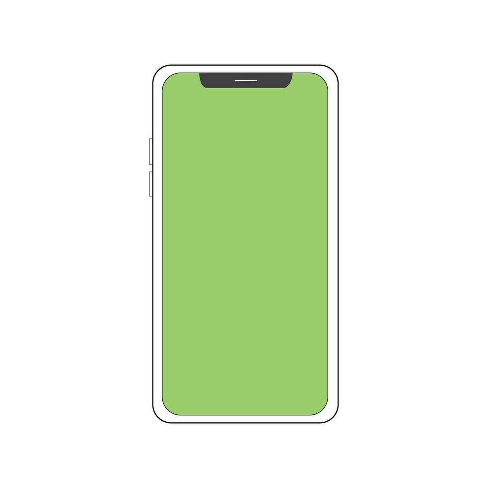 grön skärm färgad krom nyckel bakgrund mobil design vektor illustration