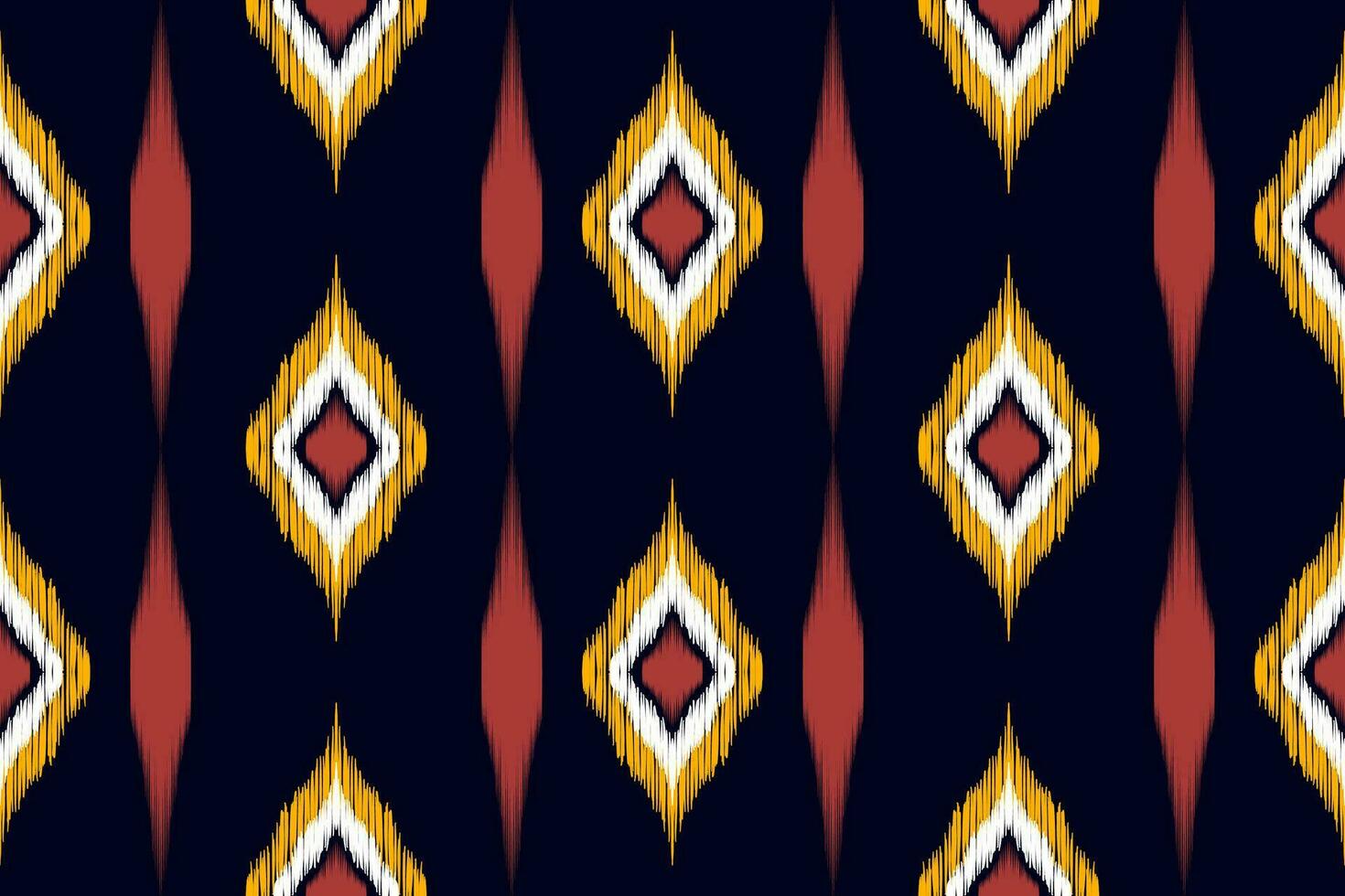 ikat etnisk mönster design för bakgrund, matta, tapeter, kläder, inslagning, batik, tyg, vektor illustration.broderi stil.