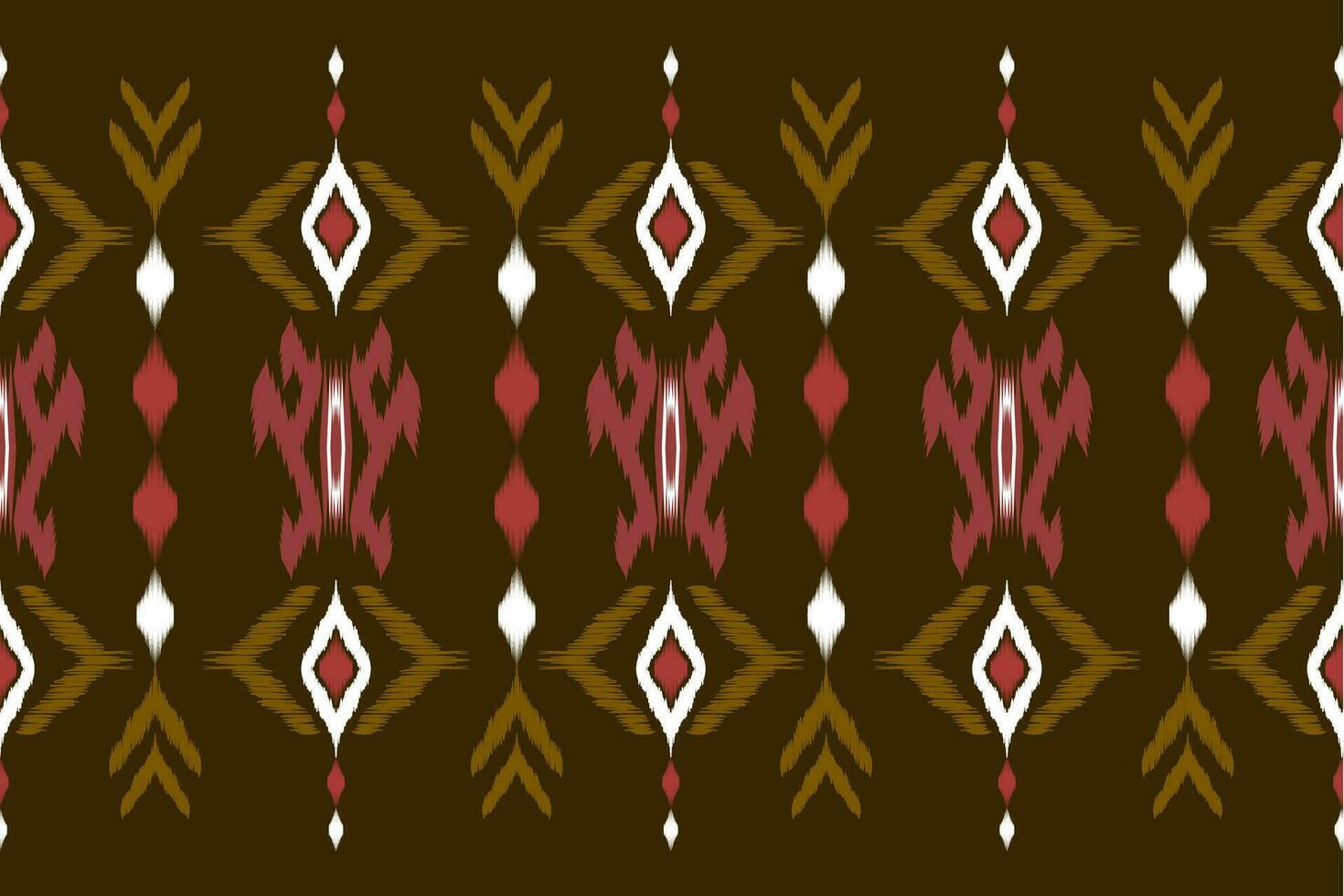 ikat etnisk mönster design för bakgrund, matta, tapeter, kläder, inslagning, batik, tyg, vektor illustration.broderi stil.