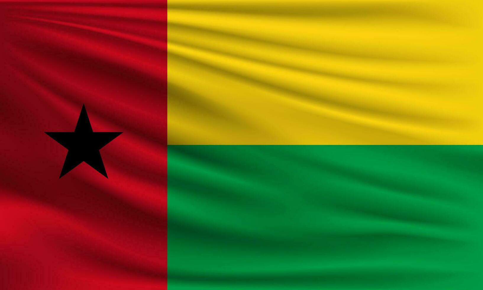 vektor flagga av guinea-bissau