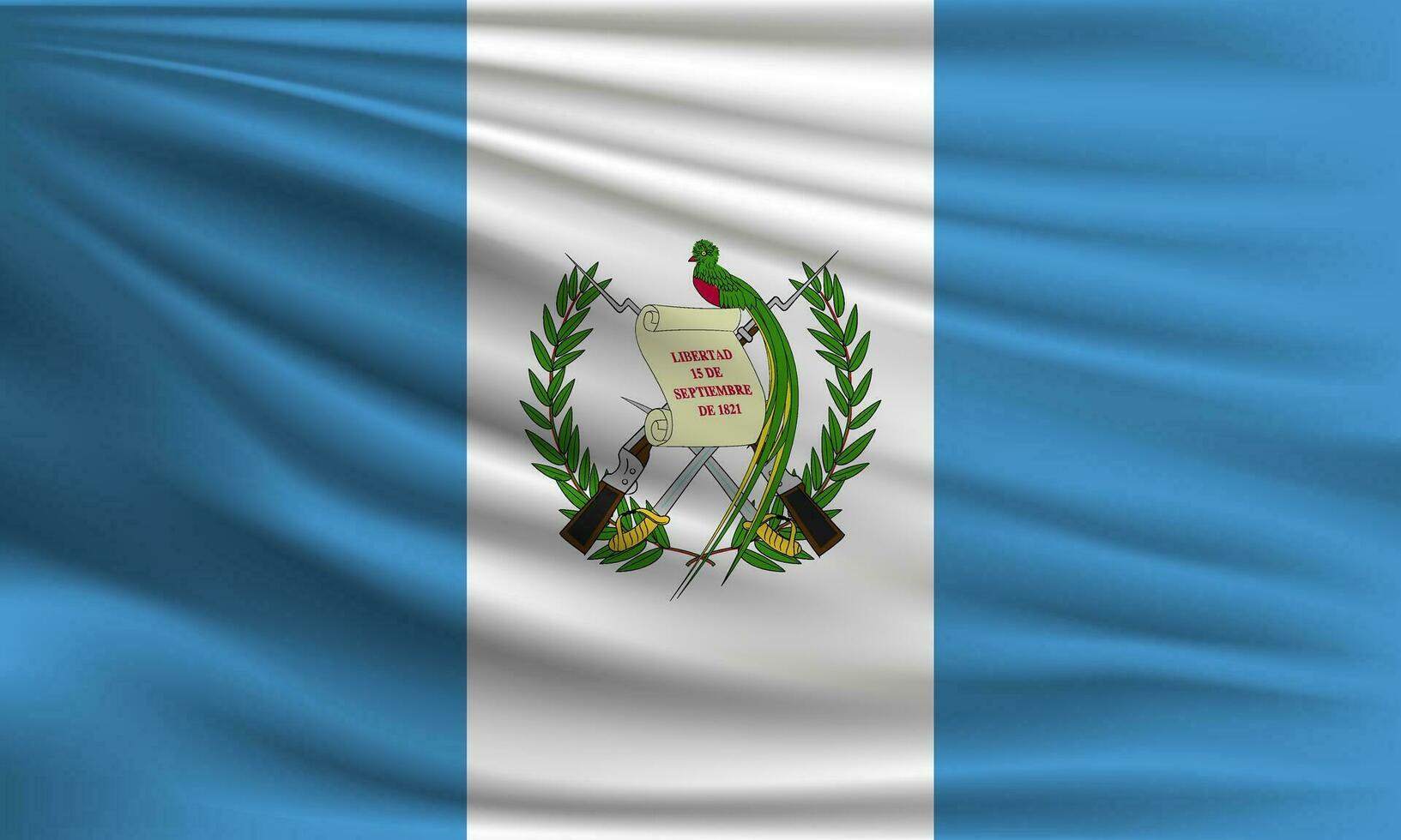 vektor flagga av guatemala