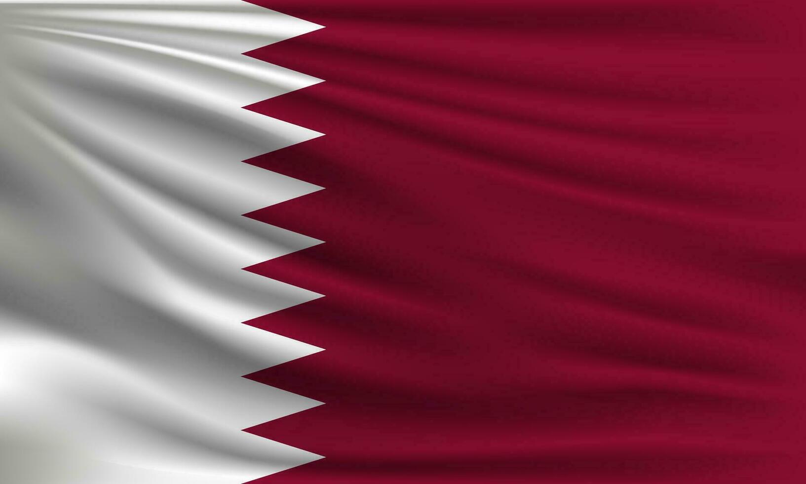 vektor flagga av qatar