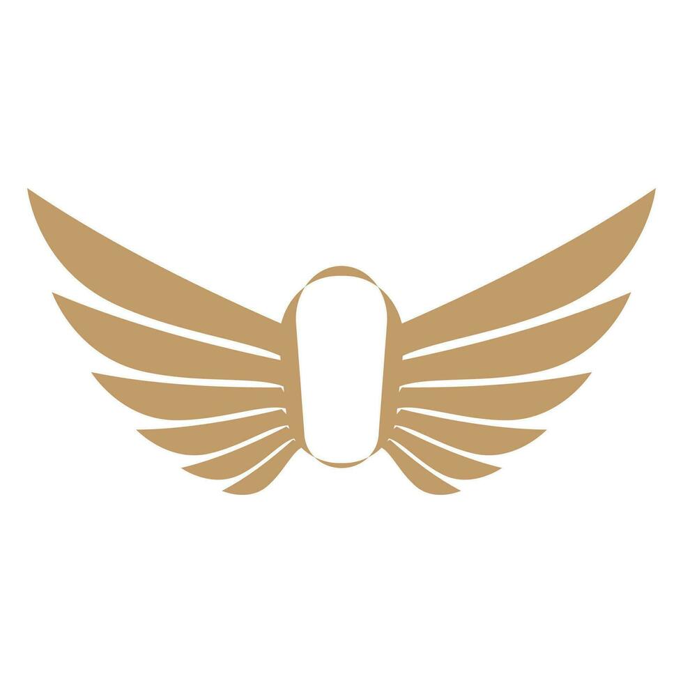 flygande vingar logotyp illustration. vektor