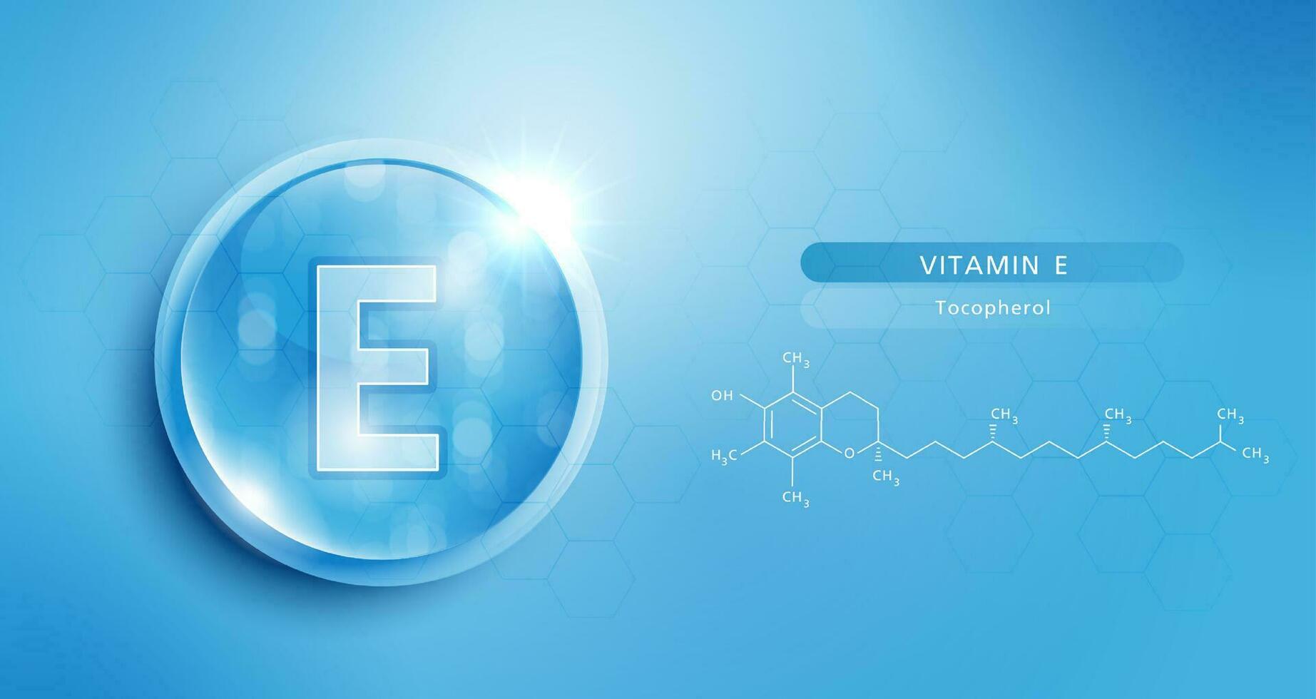 släppa vatten vitamin e blå och strukturera. vitamin lösning komplex med kemisk formel från natur. skönhet behandling näring hud vård design. medicinsk och vetenskaplig begrepp för kosmetisk. vektor. vektor