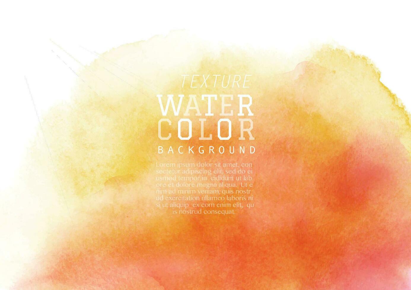 gul-orange flytande färga vattenfärg bakgrund vektor