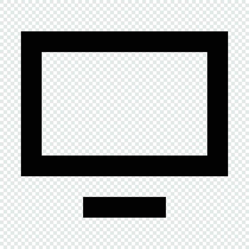 Monitor Symbol. geeignet zum Webseite ui Design vektor