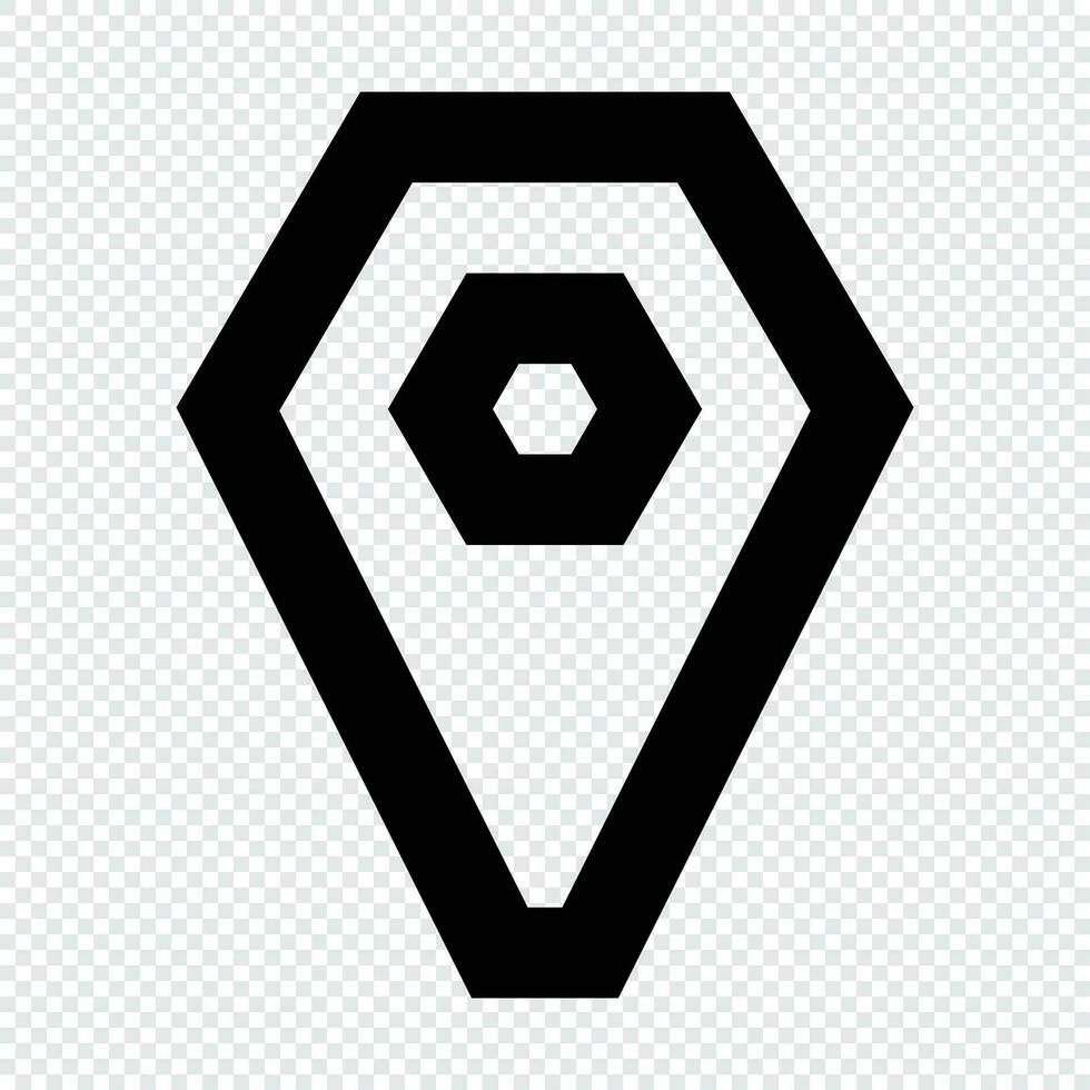 Ort Symbol. geeignet zum Webseite ui Design vektor