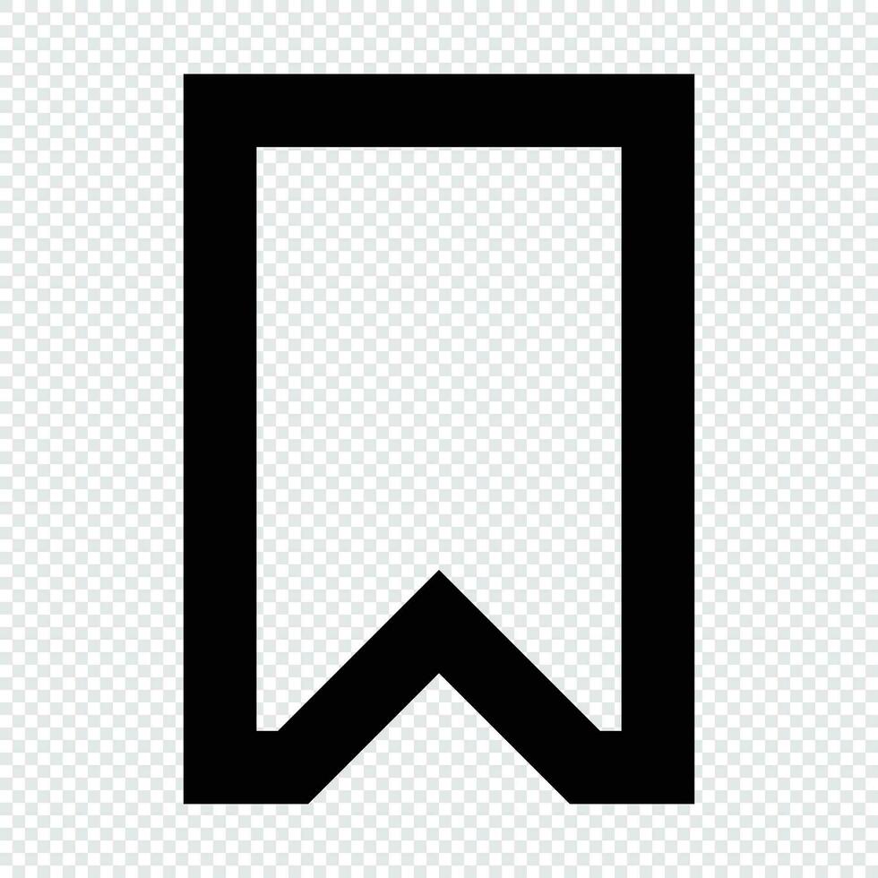 Lesezeichen Symbol. geeignet zum Webseite ui Design vektor