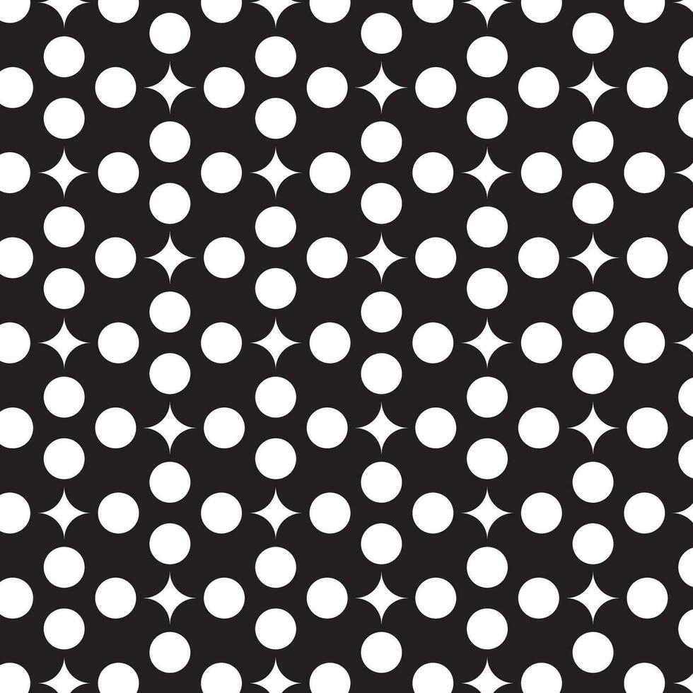 polka punkt mönster sömlös textur abstrakt bakgrund modern design svart och cirkel vektor illustration