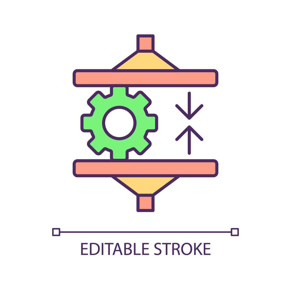 begrenzt Ressourcen rgb Farbe Symbol. Optimierung verwenden. einstellen Verbrauch. überwinden Arbeiten Themen. isoliert Vektor Illustration. einfach gefüllt Linie Zeichnung. editierbar Schlaganfall