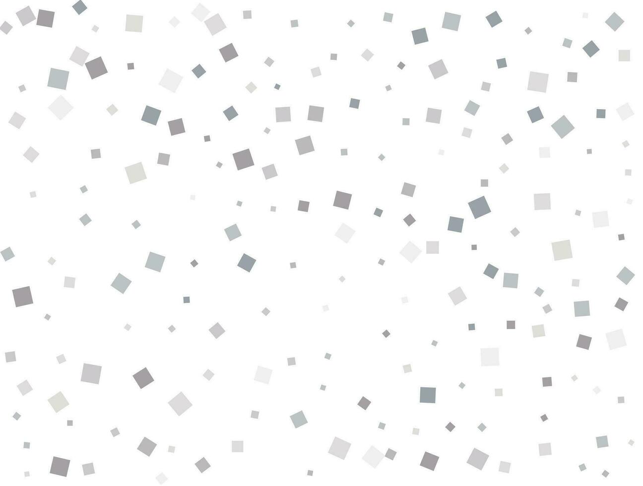kön neutral silver- fyrkant konfetti. vektor illustration
