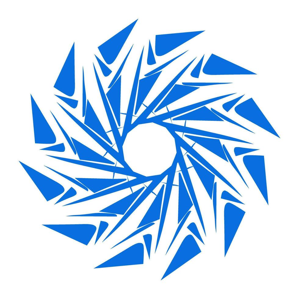 Blau Farbe ethnisch Mandala patern Design Illustration. perfekt zum Logos, Symbole, Aufkleber, Tätowierungen, Design Elemente zum Webseiten, Anzeige und mehr. vektor