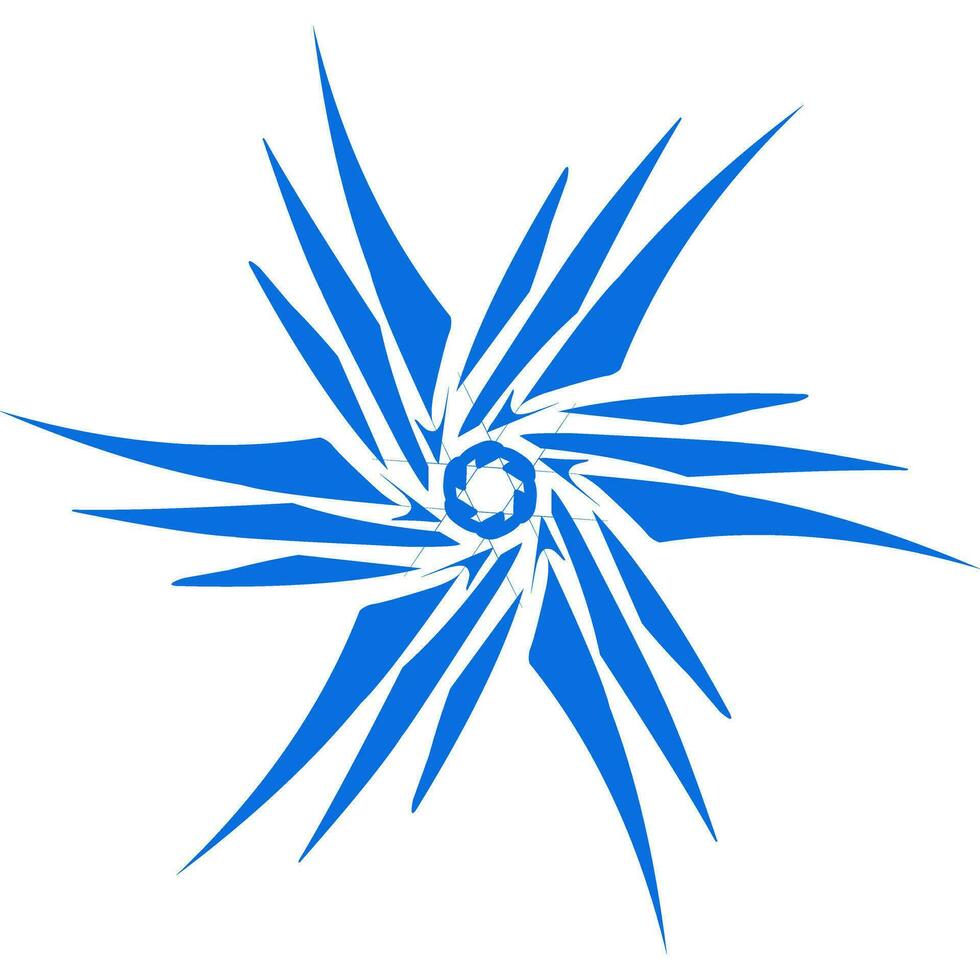 Blau Farbe ethnisch Mandala patern Design Illustration. perfekt zum Logos, Symbole, Aufkleber, Tätowierungen, Design Elemente zum Webseiten, Anzeige und mehr. vektor