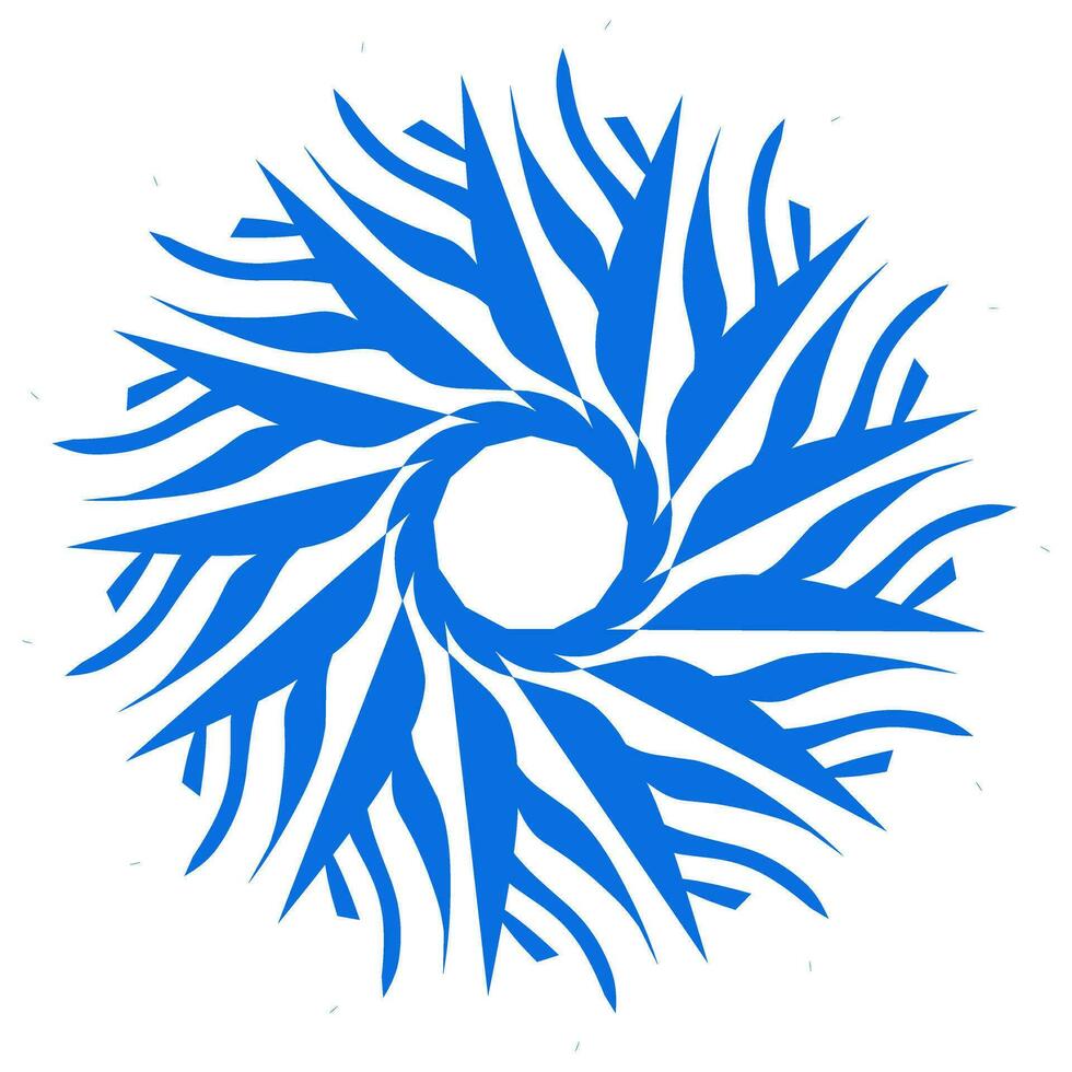 Blau Farbe ethnisch Mandala patern Design Illustration. perfekt zum Logos, Symbole, Aufkleber, Tätowierungen, Design Elemente zum Webseiten, Anzeige und mehr. vektor