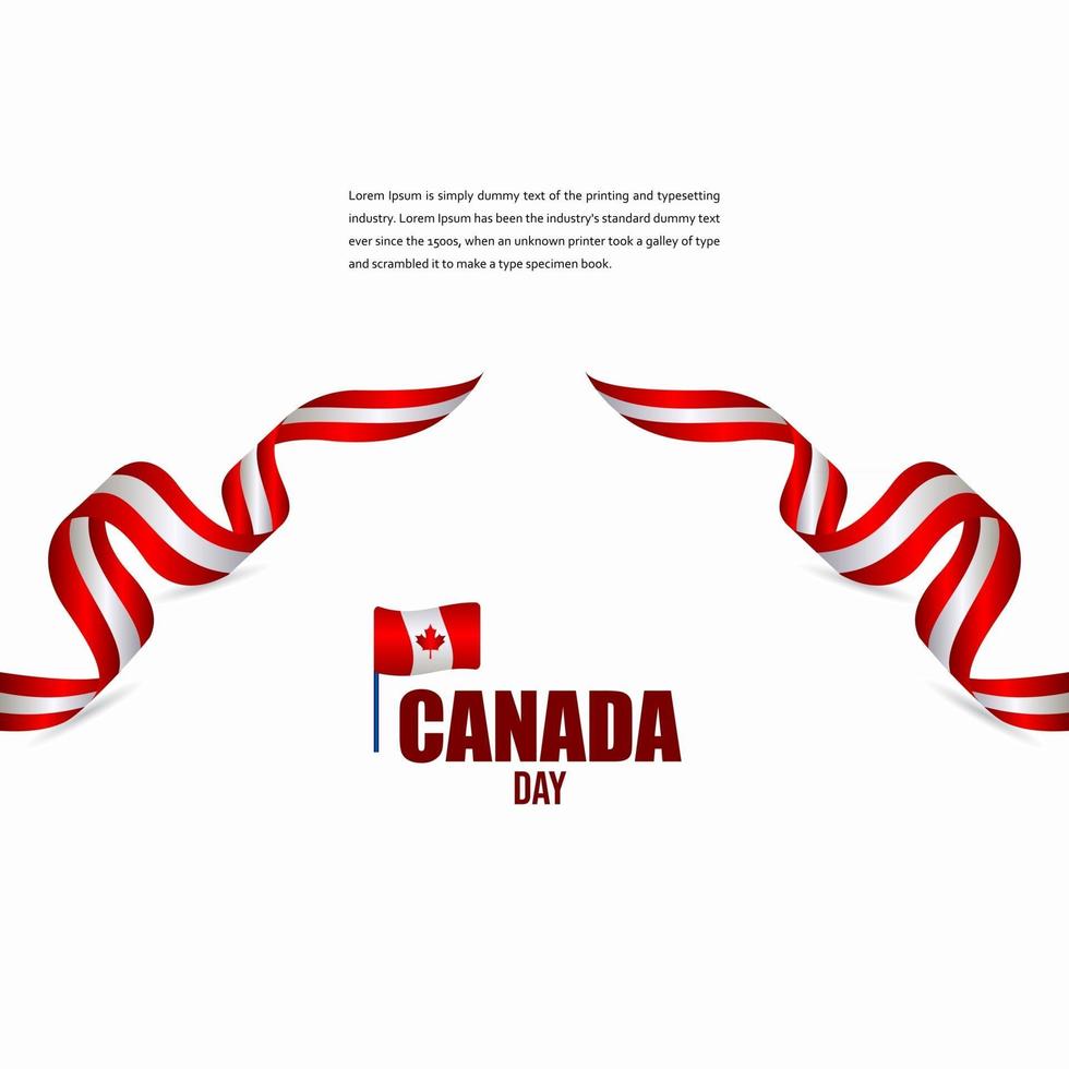 Kanada Unabhängigkeitstag Feier Design Illustration Vektor Vorlage