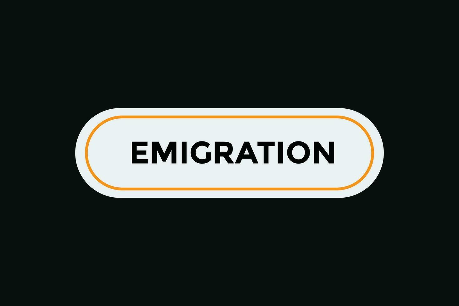 emigration knapp webb baner mallar. vektor illustration