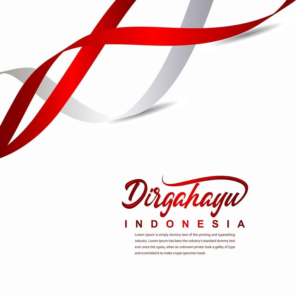 Indonesien Unabhängigkeitstag Feier kreative Design Illustration Vektor Vorlage creative