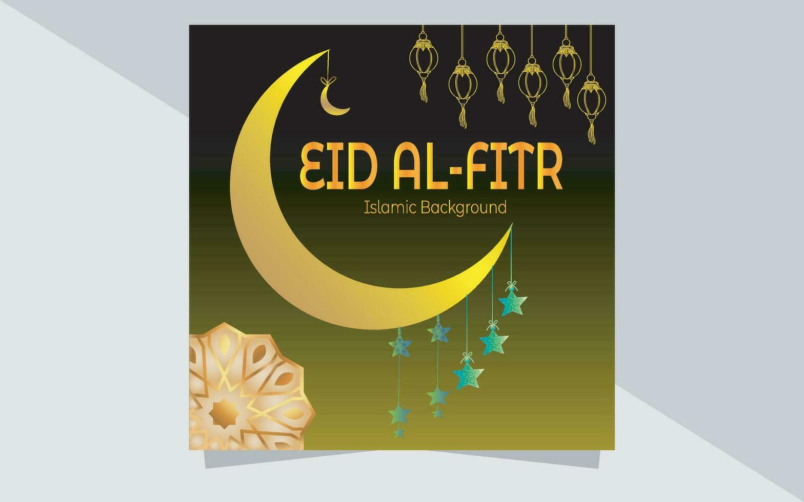 eid al fitr mall design vektor