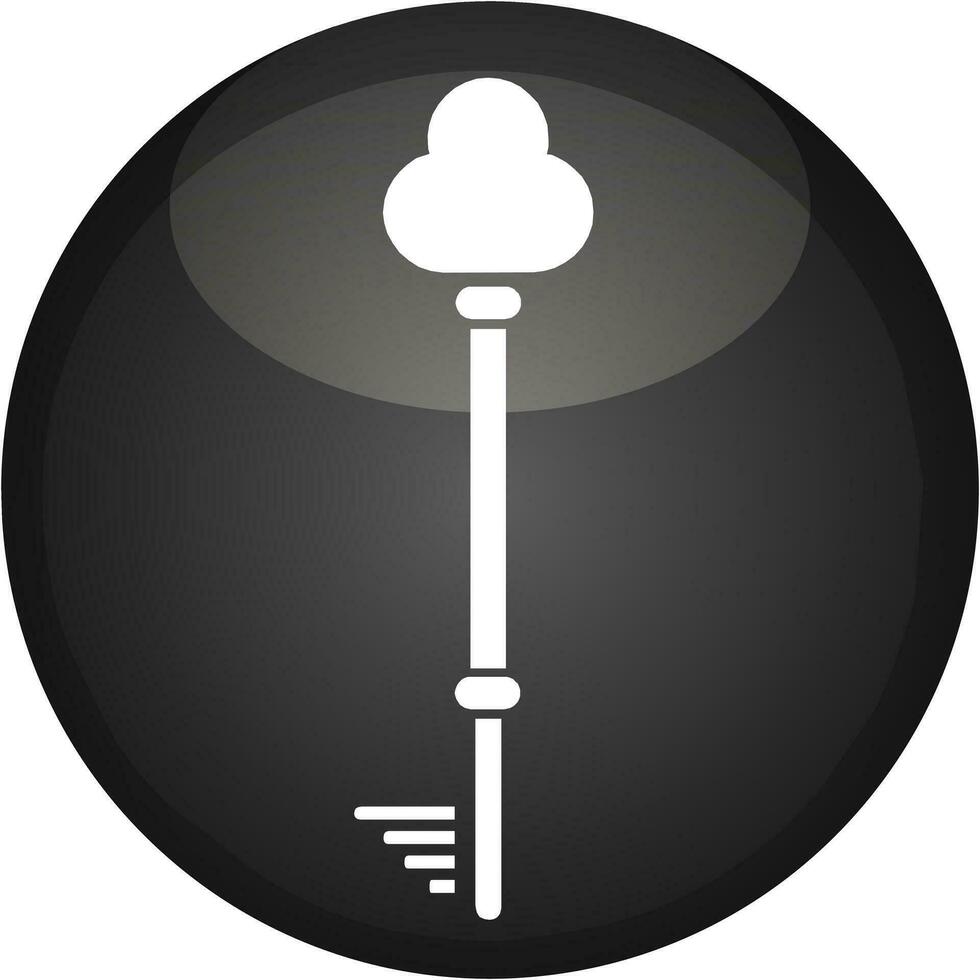 Schlüssel Symbol isoliert Über schwarz Hintergrund, Zugriff Taste, Schlüssel Clip Art Vektor Illustration