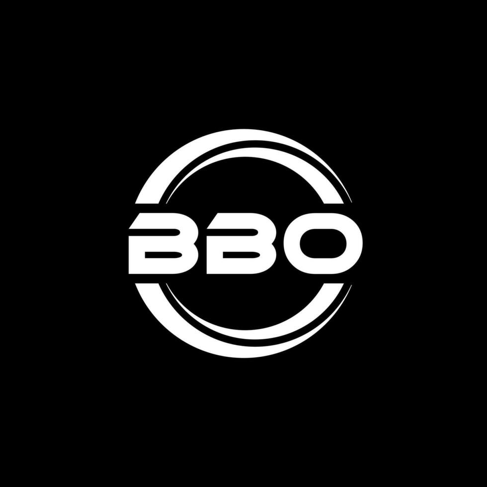bbo Brief Logo Design im Illustration. Vektor Logo, Kalligraphie Designs zum Logo, Poster, Einladung, usw.