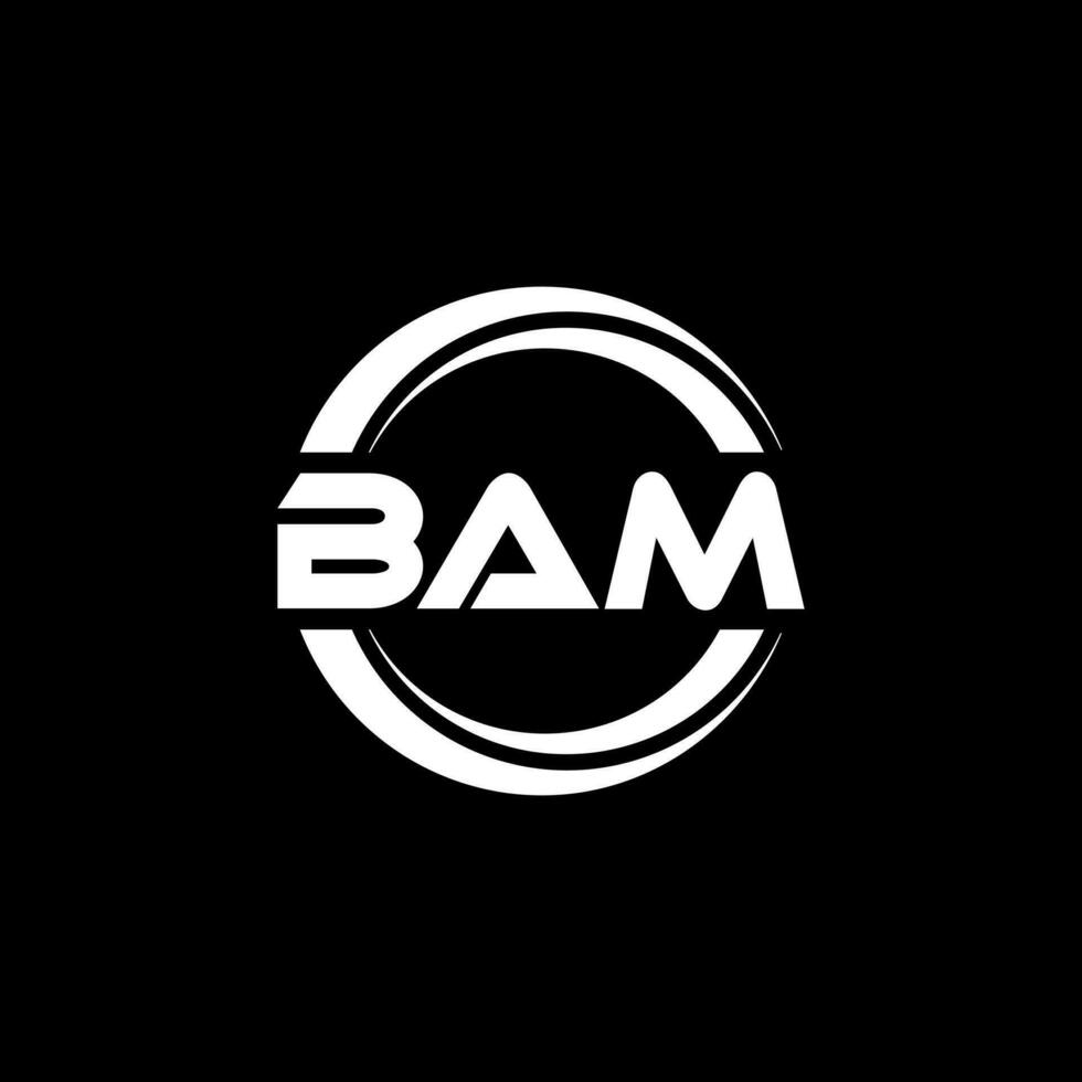 bam brev logotyp design i illustration. vektor logotyp, kalligrafi mönster för logotyp, affisch, inbjudan, etc.