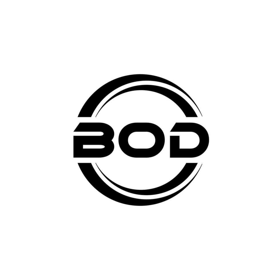 bod brev logotyp design i illustration. vektor logotyp, kalligrafi mönster för logotyp, affisch, inbjudan, etc.