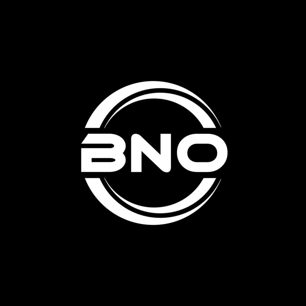 bno-Brief-Logo-Design in Abbildung. Vektorlogo, Kalligrafie-Designs für Logo, Poster, Einladung usw. vektor