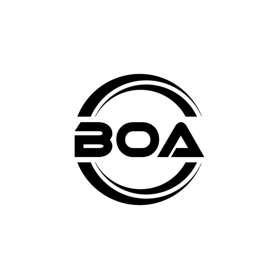 Boa Brief Logo Design im Illustration. Vektor Logo, Kalligraphie Designs zum Logo, Poster, Einladung, usw.