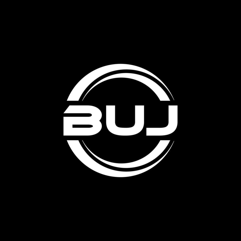 buj brev logotyp design i illustration. vektor logotyp, kalligrafi mönster för logotyp, affisch, inbjudan, etc.