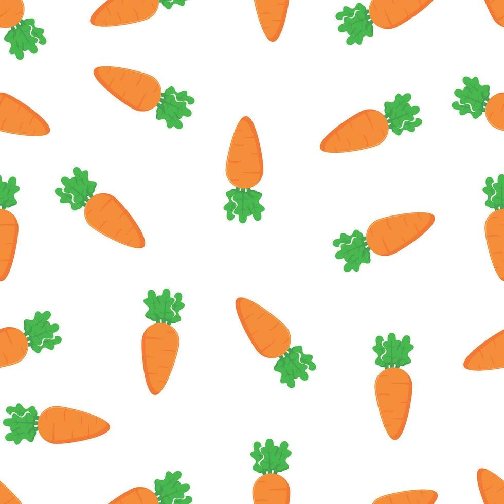süß Karotte nahtlos Muster Vektor. benutzt zum Textil. vektor