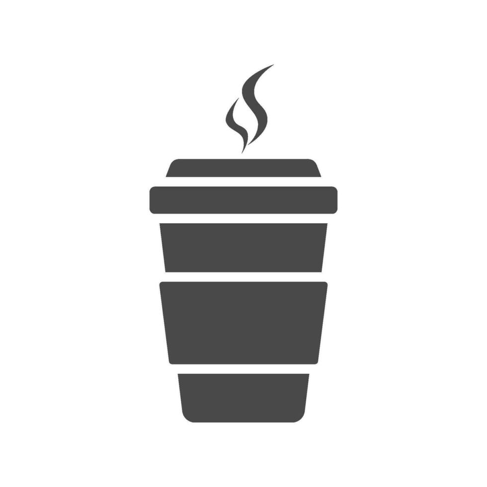 kaffe papper kopp ikon design vektor