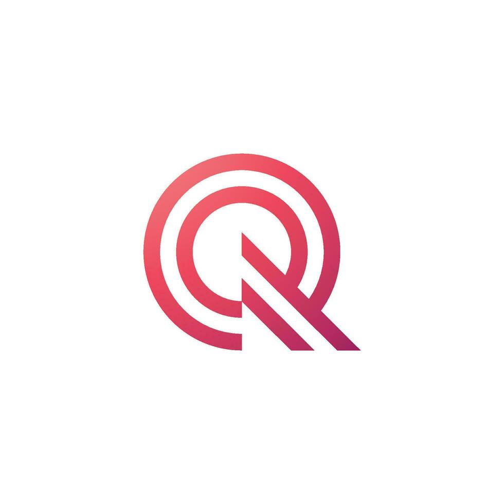 brev q logotyp design mall element vektor