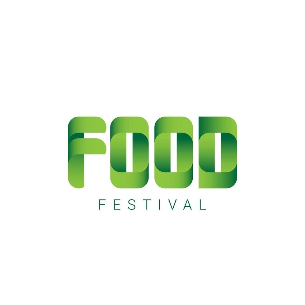 Lebensmittelfestival-Logo-Vektor-Vorlagen-Design-Illustration vektor