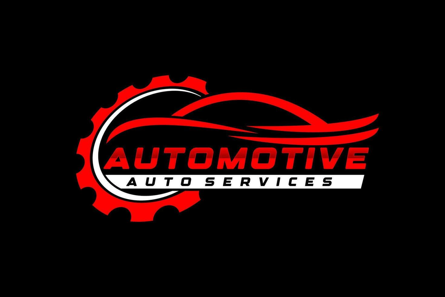 Auto Stil Auto Logo Design mit Konzept Sport Fahrzeug Symbol Silhouette vektor