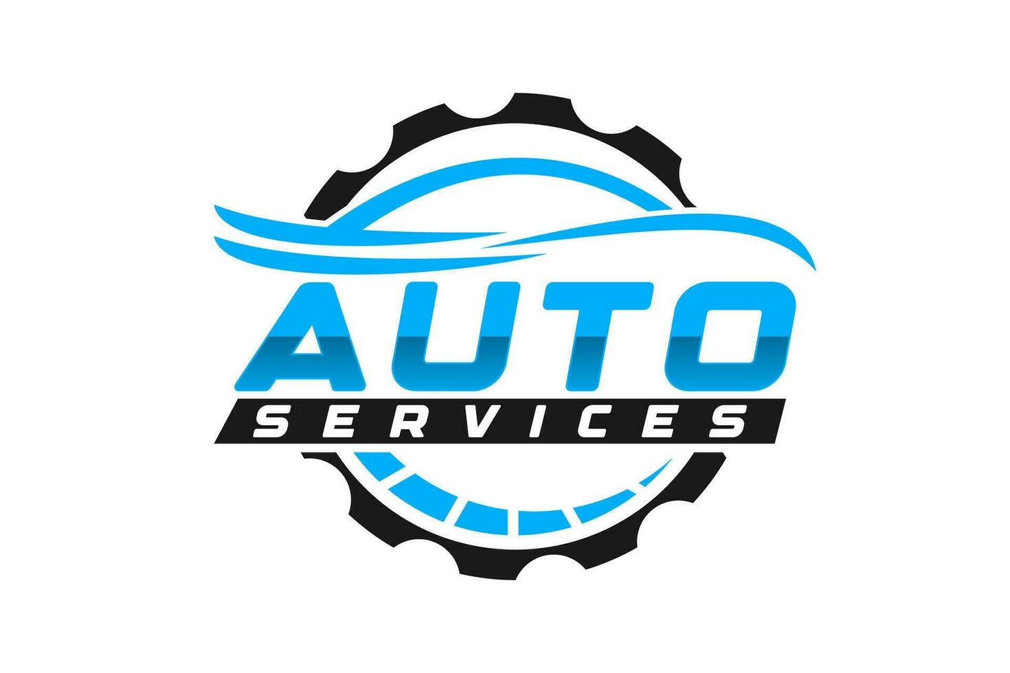 Auto Stil Auto Logo Design mit Konzept Sport Fahrzeug Symbol Silhouette vektor